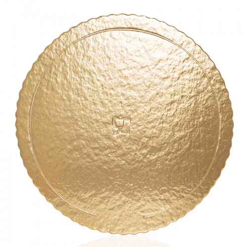 Base/Prato Cartão Dourado 30cm